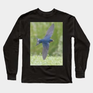 Barn Swallow in Flight Long Sleeve T-Shirt